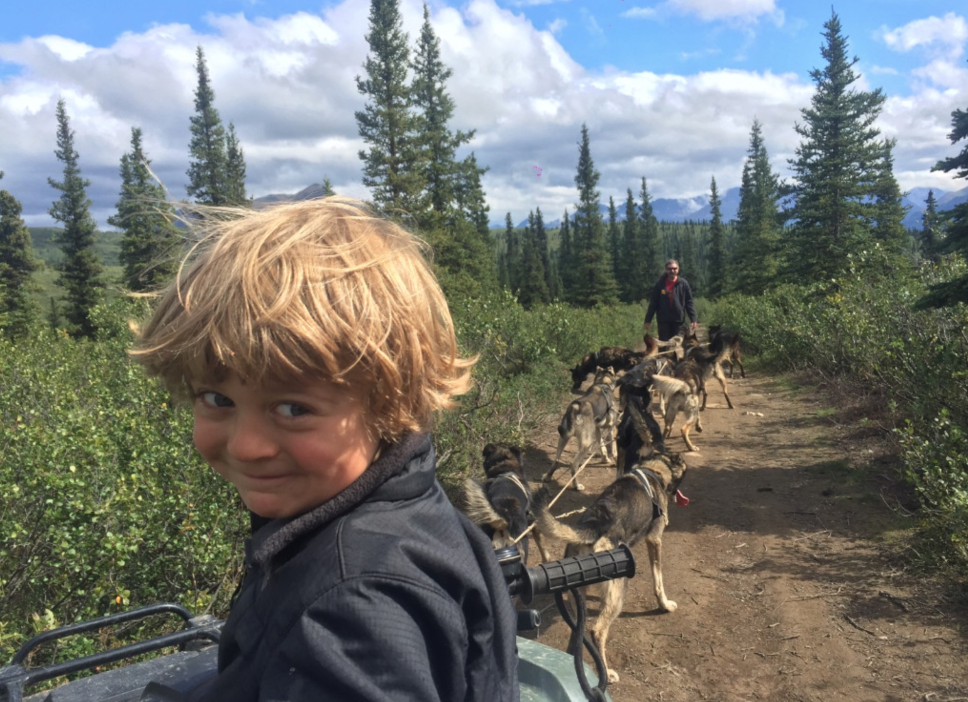 Mike and Max out training the dogs